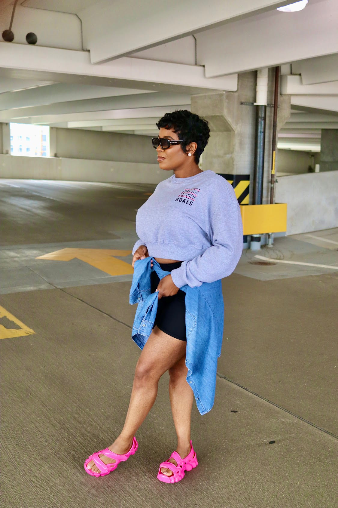 Cropped Goals Sweatshirt