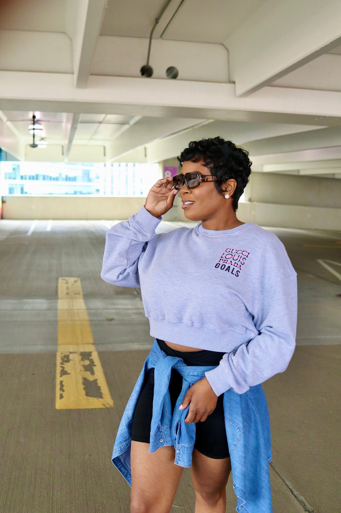 Cropped Goals Sweatshirt