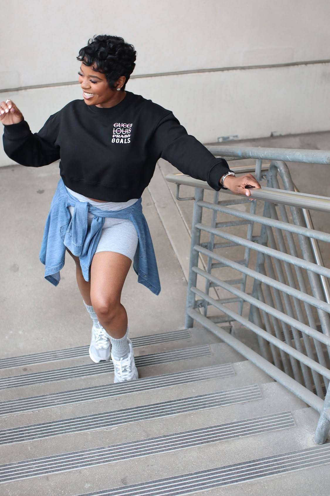 Cropped Goals Sweatshirt